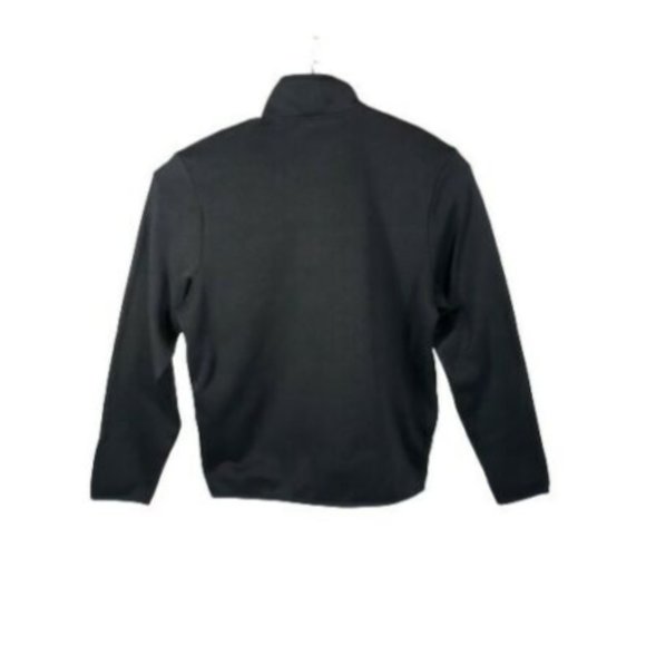 PGA Tour Golf Sweater Size Small 1/4 Zip Thermaflux Solid Fleece Black Caviar - Picture 2 of 5